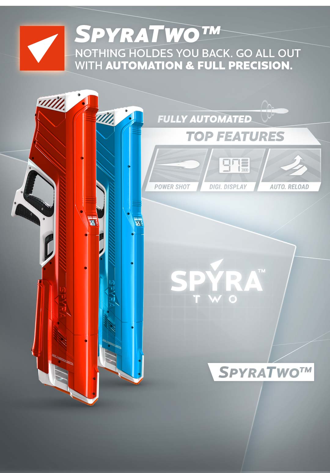 SPYRA – SpyraTwo WaterBlaster Blue – Automated & India